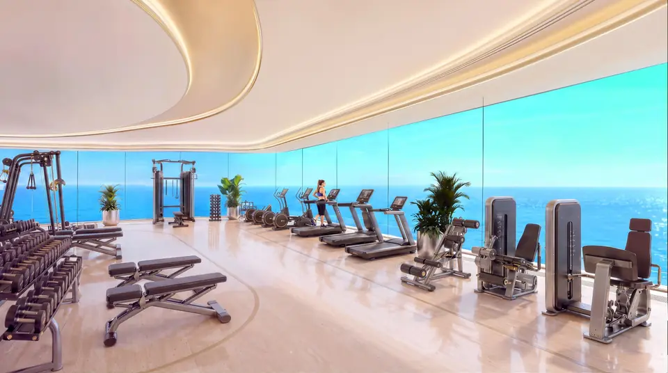 Panoramic gym at Shahrukhz Residences